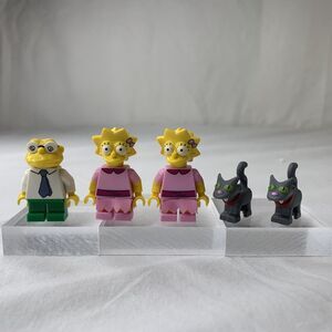 LEGO Simpsons Minifigures LOT 5 Total- 2x Lisa 2x Snowball The Cat Hans Moleman